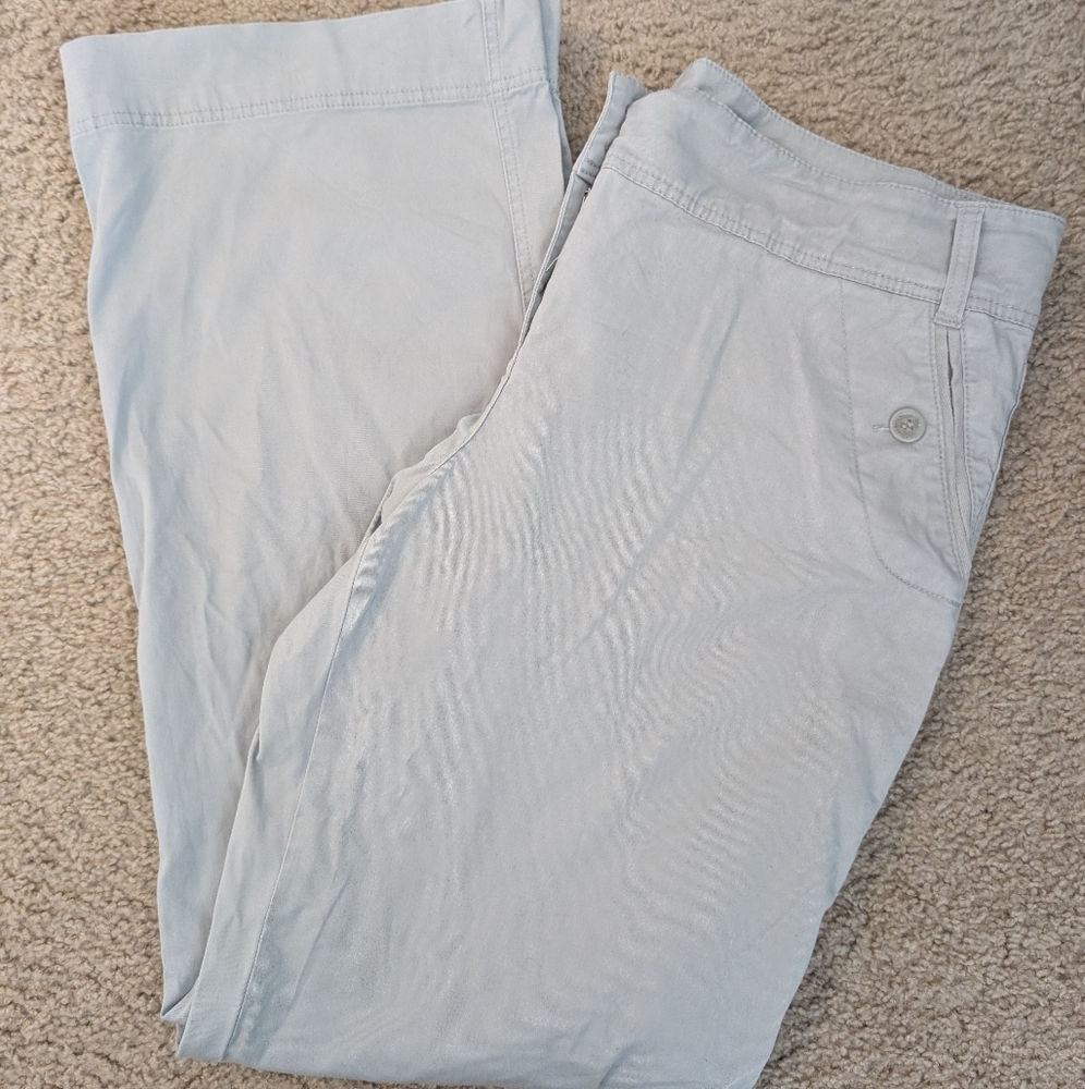 Women's Light Gray NY&Co Chino Pants